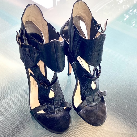 CAMILLA SKOVGAARD. Black Leather HI-Heels, size 36 - Picture 10 of 13